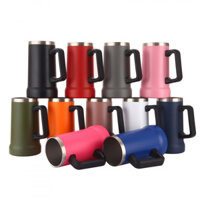 Cốc giữ nhiệt bằng thép không gỉ 304 cốc cầm tay 24oz cốc bia Brazil cốc cốc đá dung tích lớn đơn giản Cốc Cốc Cốc Cốc Cốc bia Mỹ Cốc giữ nhiệt văn phòng hai lớp cốc nước đường kính lớn