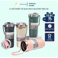 Cốc Giữ Nhiệt, Bình Giữ Nhiệt Có Quai Xách 710Ml (Ngẫu Nhiên) Mta-Mart Vệ Sinh, An Toàn Khi Dùng