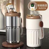 Cốc giữ nhiệt hiển thị nhiệt độ inox 316-ly đựng cafe cao cấp