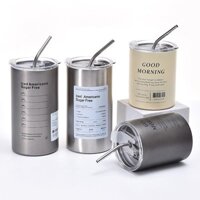 Cốc giữ nhiệt Inox 304 có ống hút. Ly uống nước 600ML giữ nhiệt 6-8 tiếng. Ly giữ nhiệt - Hàng mới về