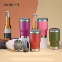 Cốc giữ nhiệt KANNERT, Bình trữ lạnh 14OZ Giữ chai làm mát, Cốc bia chân không hai lớp dày bằng thép không gỉ