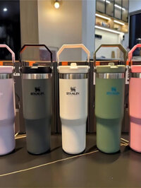 Cốc giữ nhiệt STANLEY ngoài trời bằng thép không gỉ dung tích lớn cốc nước di động trên ô tô cốc cà