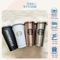 Cốc giữ nhiệt Starbucks 500/750ml Inox cao cấp không gỉ, ly uống nước kèm ống hút siêu tiện lợi