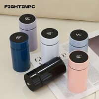 Cốc giữ nhiệt thông minh FIGHTINPC, Bình bỏ túi hiển thị nhiệt độ bằng thép không gỉ, Cốc cà phê Mini chống rò rỉ Chai nước cách nhiệt 200ML