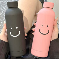 Cốc giữ nhiệt tiện dụng Smiley Cốc giữ nhiệt cách nhiệt lạnh Cốc giữ nhiệt đơn giản Hàn Quốc Bình giữ nhiệt màu đỏ bằng thép không gỉ 25.1.3