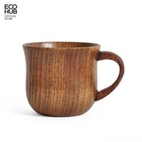 Cốc gỗ ECOHUB uống trà, cà phê thân thiện với môi trường 7x8cm - Cốc quai