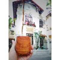 Cốc gỗ ly gỗ uống trà, cà phê, whiskey kiểu dáng cổ điển Âu Mỹ