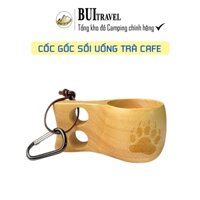Cốc Gỗ Sồi Uống Trà Cà Phê Gọn Nhẹ/ Ly Bằng Gỗ Tự Nhiên Phong Cách Retro
