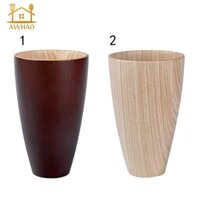 Cốc Gỗ Trà Bia Nước Sữa Cốc Uống 13x8cm Đỏ