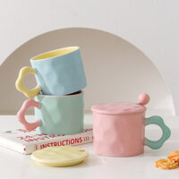 Cốc Gốm Thẩm Mỹ Màu Kẹo Cốc Cà Phê Có Nắp Văn Phòng Nhà Cốc Nước Drinkware Quà Tặng Sinh Nhật Cho Giáo Viên Cặp Đôi Bạn Bè Gia Đình