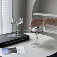 Cốc Hình Hoa Pudding Thạch Kem Sữa Chua Mousse Món Tráng Miệng Cốc Champagne Cocktail Cốc Đặc Biệt