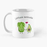 Cốc hình Quả Bơ Lettuce Avocuddle cốc ly sứ dễ thương - A