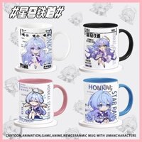 Cốc Honkai Star Rail Robin Honkai Star Railbin Đường sắt Đường sắt Trí tuệ Chim gốm Cốc trà Ký túc xá Cốc nước văn phòng Cốc nước hai chiều Cốc tùy chỉnh hoạt hình