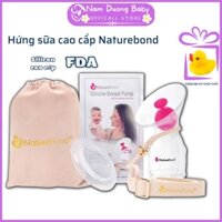 Cốc Hứng Sữa Silicon NatureBond Số 1 Anh Mỹ Canada Tặng Túi Nhung Dây Da... Tiện Hơn Máy Hút Sữa Bằng Tay