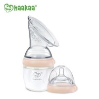 Cốc hứng sữa Silicone HaaKaa ❤️ Gen 3 160 ml ❤️ kèm núm ti chảy chậm ❤️ Quà tặng giá trị ❤️ Coc hung sua cao cấp