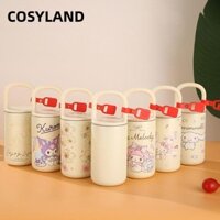 Cốc hút chân không COSYLAND, Cốc cách nhiệt Sanrio 400ml, Quà tặng sinh nhật cốc dung tích lớn Kuromi My Melody