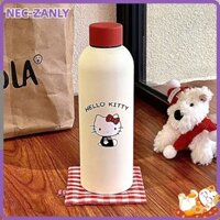 Cốc hút chân không NEC-ZANLY, Cốc Sanrio Hello Kitty 500ml, Cốc giữ nhiệt bằng thép không gỉ màu đỏ dễ thương cho chó con