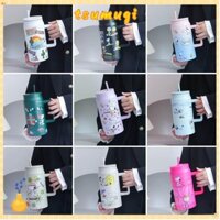 Cốc hút chân không TSUMAGI, Cốc cách nhiệt bằng thép không gỉ hoạt hình, Dung tích lớn 1500ml Bình giữ nhiệt Snoopy Drinkware