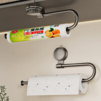 Cốc Hút Khăn Nhà Bếp Tủ Không Đục Lỗ Bọc Nhựa Giá Để Đồ Treo Giá Treo Giá Cuộn Giấy