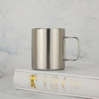 Cốc Inox Tay Cầm Gấp Gọn – Thép 304 – Cho Dã Ngoại, Cắm Trại