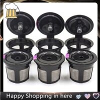 Cốc K tái sử dụng cho Keurig, 6 gói K Cup Hạt cà phê có thể tái sử dụng bằng nhựa, Hạt cà phê K Cup có thể nạp lại với 304 Mess
