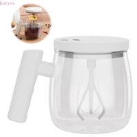 Cốc khuấy điện KORYES, có tay cầm Cốc cà phê tự trộn chống nước, Tay cầm thoải mái đa năng Máy xay sinh tố xoay tốc độ cao hiệu quả Du lịch thủy tinh