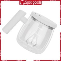Cốc khuấy tự động thủy tinh GODD Cốc trộn 400ml có tay cầm cho cà phê Sữa bột Máy trộn đồ uống cho gia đình và văn phòng chúng tôi