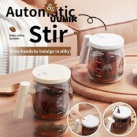 Cốc khuấy UUMIR, Cốc cà phê 400ml có thể sạc lại, Di động có nắp Cốc tự thủy tinh