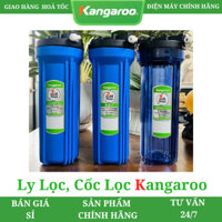Cốc Lọc, Ly Lọc 1 - 2 - 3 Kangaroo - Máy Lọc nước Kangaroo chính hãng - 2 đầu cút nối nhanh - Cốc Xanh Nắp Đen