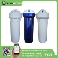 Cốc lọc nước đầu nguồn 10in ren 21, ren 13, đầu nối nhanh, Cốc lọc nước máy RO, Cốc lọc nước máy Nano - Hàng Chính Hãng - CỐC REN 21 LỌC THÔ
