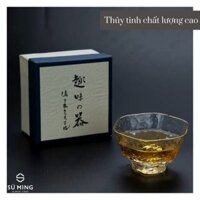 Cốc Ly Thuỷ Tinh [SAKE] [NHẬT BẢN], Viền Vàng tinh tế, kiểu dáng sang trong, giao hàng nhanh chóng