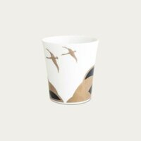 Cốc (ly) uống nước, uống trà chim hạc 350ml sứ trắng cao cấp Nhật Bản | Atehaka 1685J - T2181