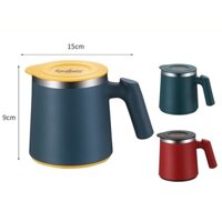 CỐC (LY) UỐNG TRÀ, CAFE GIỮ NHIỆT BẰNG THÉP KHÔNG GỈ CÓ TAY CẦM 420ML - HÀNG CAO CẤP