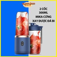 Cốc Máy ép trái cây nhỏ di động có thể sạc lại,Máy xay sinh tố cầm tay mini dung tích 350ml,Đầu cắt 6 lưỡi inox 304