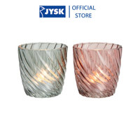 Cốc nến  JYSK Vagn  thuỷ tinh  nhiều màu  DK7xC7cm