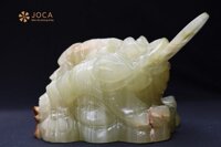 Cóc Ngậm Tiền Bằng Đá Ngọc Pakistan size 15cm