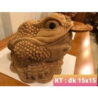 Cóc ngậm tiền gỗ xá xị 15