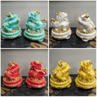 Cóc ngậm tiền,  tỳ hưu, thiềm thừ xoay 360° phong thủy , may mắn chiêu tài lộc bằng Bột  Đá  cao cấp size nhỏ