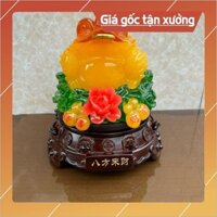 Cóc ngậm tiền vàng thiềm thừ, tỳ hưu ngọc đế xoay 360 linh vật chiêu tài hút lộc bàn thờ thần tài thổ địa thờ cúng