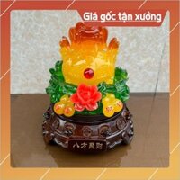 Cóc ngậm tiền vàng thiềm thừ, tỳ hưu ngọc đế xoay linh vật chiêu tài hút lộc bàn thờ thần tài thổ địa