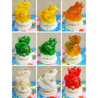 cóc ngậm tiền vàng thiền thừ tỳ hưu ngọc đế xoay linh vật phong thuỷ chiêu tài hút lộc bàn thờ thần tài thổ địa thờ cúng
