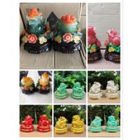 cóc ngậm tiền vàng thiền thừ tỳ hưu ngọc đế xoay linh vật phong thuỷ chiêu tài hút lộc bàn thờ thần tài thổ địa thờ cúng
