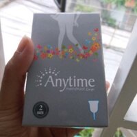 Cốc nguyệt san anytime (màu trắng)- sillicon non hàng cực hiếm ,an toàn cho cả da nhạy cảm