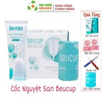 Cốc Nguyệt San BeUcup Silicol Y Tế Wacker Đức Siêu Mềm, Đạt Chuẩn FDA Hoa Kỳ