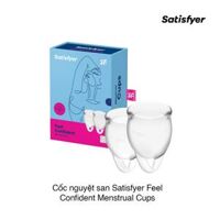 Cốc nguyệt san Satisfyer Feel Confident Menstrual Cups (2 cái) (Hộp)