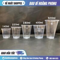 Cốc nhựa , Cốc PP mỏng chịu nhiệt dùng 1 lần 140ml 220ml 280ml 300ml 400ml 500ml