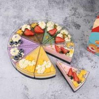 cốc nhựa hình tam giác không nắp LC48 đựng bánh panna cotta/mouse/cheese cake/tiramisu,...(lốc 50 cái)