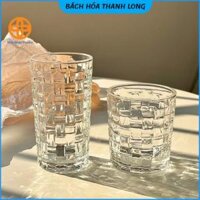 Cốc Nhựa, Ly Uống Nước Nhựa Việt Nhật Cao Cấp Hình Giả Mây Hokiri Màu Trắng Trong – Nội thất gia dụng