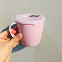 Cốc nhựa uống nước nắp mềm Yamada G&amp;B 300ml có chỗ cắm ống hút tiện lợi- Hàng nội địa Nhật Bản - Hồng  Pink - 1 chiếc