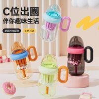 Cốc nước bằng nhựa trẻ em có bình nước chống sốc ống hút